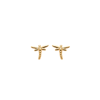 Christina Jewelry & Watches Dragonfly ørestikker i forgyldt sølv
